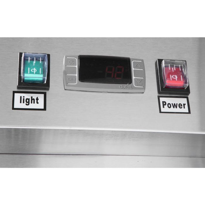 Atosa MCF8727 54" Bottom Mount 2 Sliding Glass Door Refrigerated Merchandiser - 44.9 Cu. Ft.