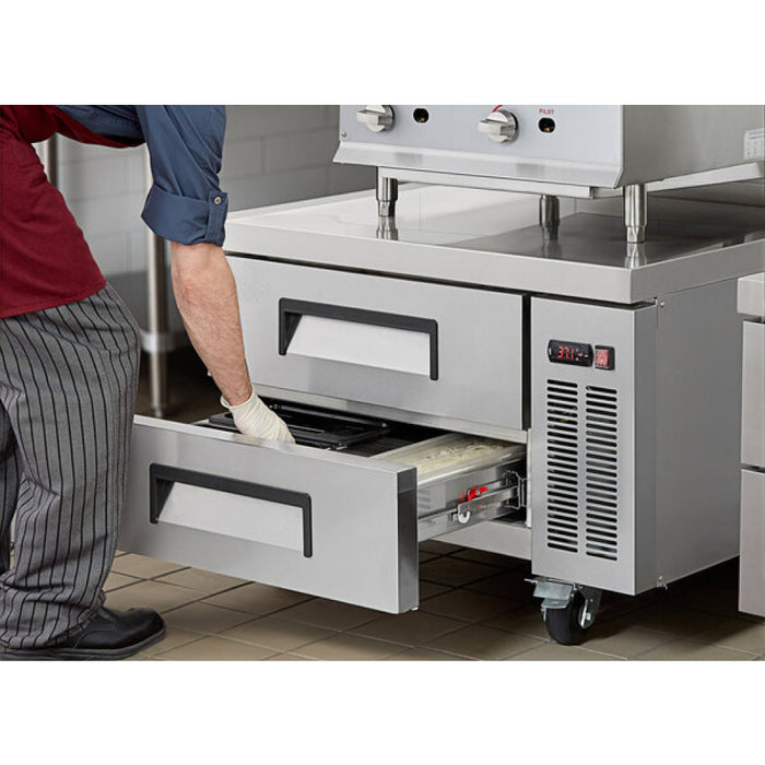 Econocold 48" 2-Drawer Refrigerated Chef Base - 9.6 Cu. Ft. - CB48-HC