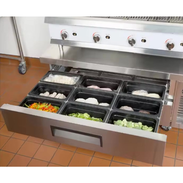 Econocold 60" 2-Drawer Refrigerated Chef Base - 12.7 Cu. Ft. - CB60-HC
