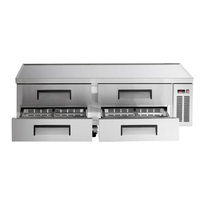 Econocold 72" 4-Drawer Refrigerated Chef Base - 15 Cu. Ft. - CB72-HC