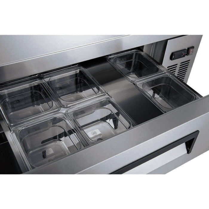 Econocold 72" 4-Drawer Refrigerated Chef Base - 15 Cu. Ft. - CB72-HC