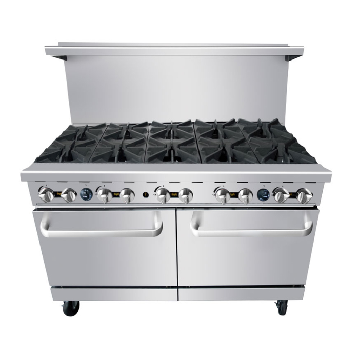 EconoCold 60" Gas 10-Burner Commercial Range with Standard Oven - R10B