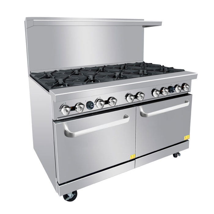 EconoCold 60" Gas 10-Burner Commercial Range with Standard Oven - R10B