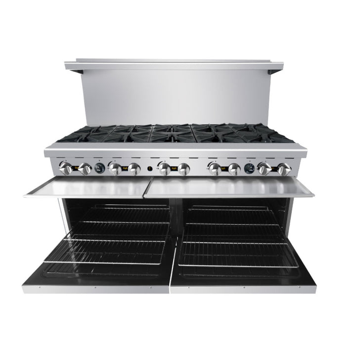 EconoCold 60" Gas 10-Burner Commercial Range with Standard Oven - R10B