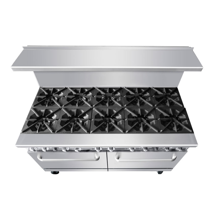 EconoCold 60" Gas 10-Burner Commercial Range with Standard Oven - R10B