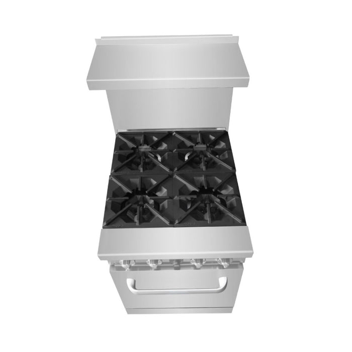 EconoCold 24" Gas 4-Burner Commercial Range with Standard Oven - R4B