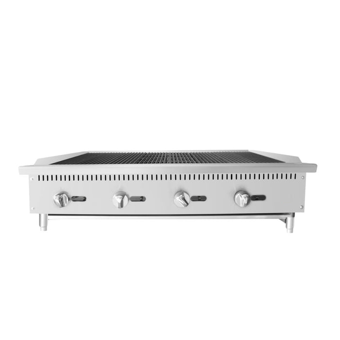 Econocold 48" Countertop Radiant 4-Burner Natural Gas Charbroiler - 140,000 BTU - RB-48