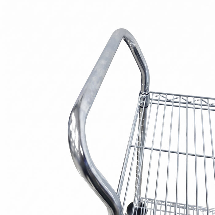 Nella 18" x 24" 3-Tier Chromed Rolling Wire Cart - MFC18243CH