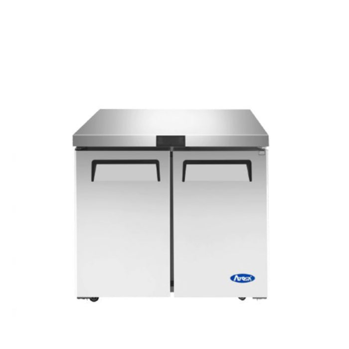 Atosa MGF36FGR 36" 2-Door Undercounter Freezer - 8.7 Cu. Ft.