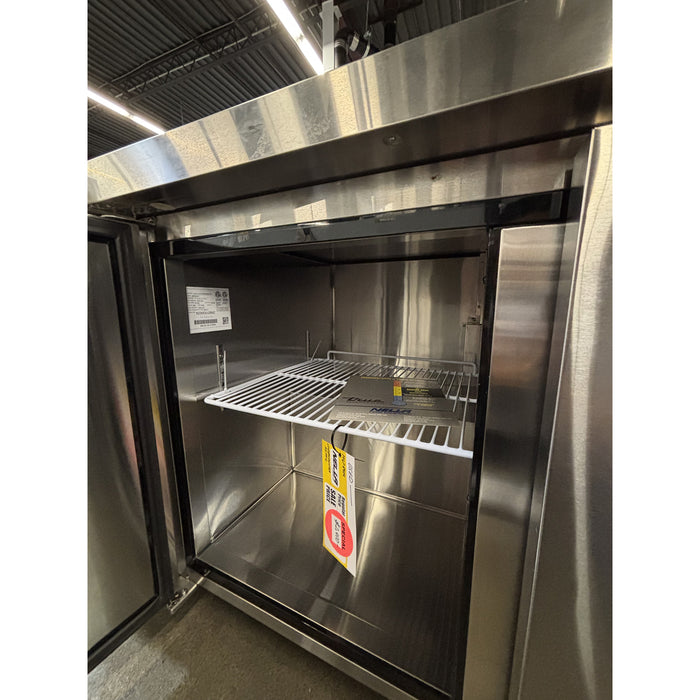 (USED) Atosa MGF8404 72" 3 Door Undercounter Refrigerator - 21.13 Cu. Ft.