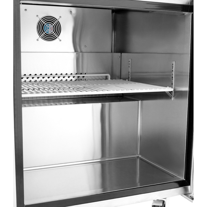 Atosa MGF8408GR 27" Solid Door Worktop Refrigerator - 7.2 Cu. Ft.