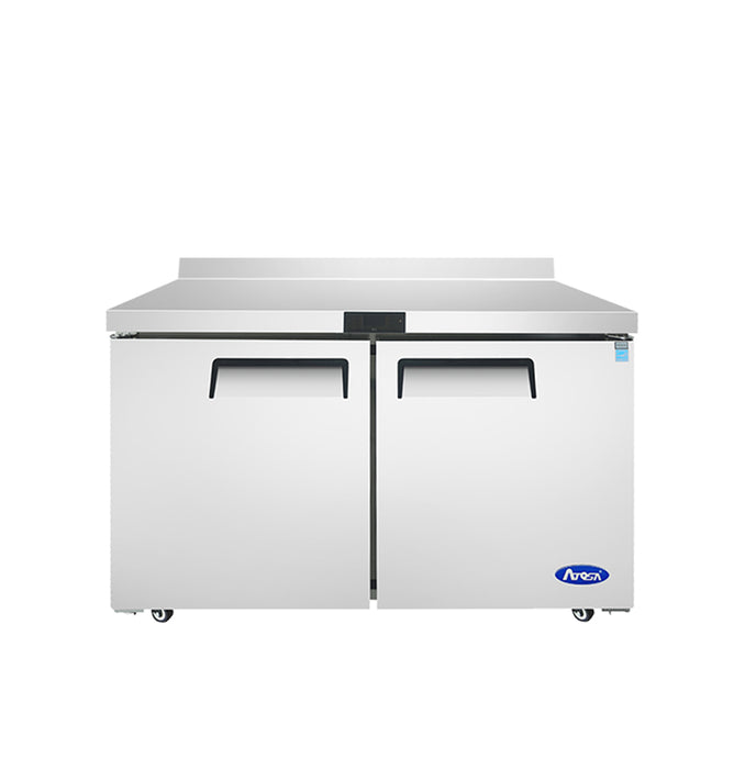 Atosa MGF8409GR 48" Solid 2-Door Worktop Refrigerator - 13.4 Cu. Ft.