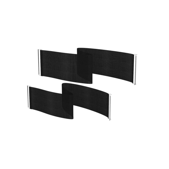 Mogogo MGSQCOPV2101 Charcoal Black Quick Cover for Bussing Cart - 2/Pack