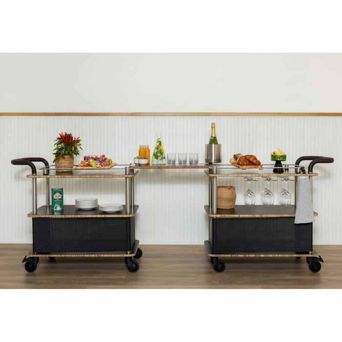 Mogogo MGSQCOPV2101 Charcoal Black Quick Cover for Bussing Cart - 2/Pack