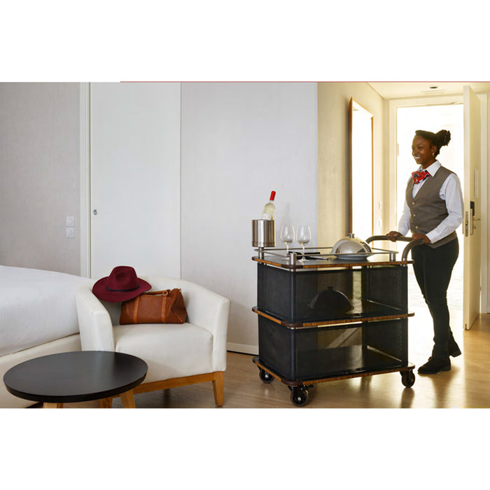 Mogogo MGSQCOPV2101 Charcoal Black Quick Cover for Bussing Cart - 2/Pack