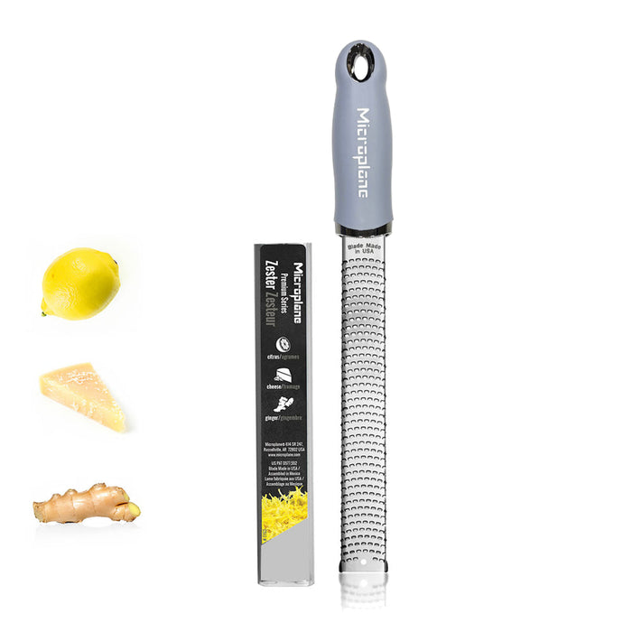Microplane 46227 8" Premium Classic Citrus Zester - Sky Blue