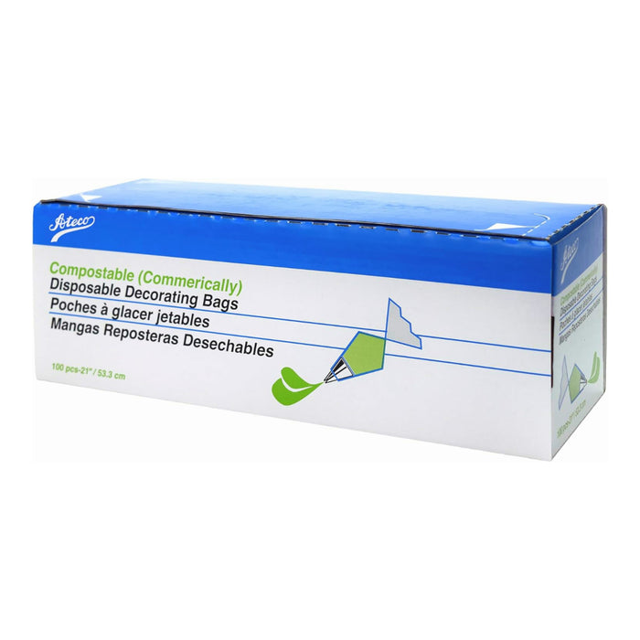 Ateco 21" Compostable Decorating Pastry Bag - 100 Piece - 4521