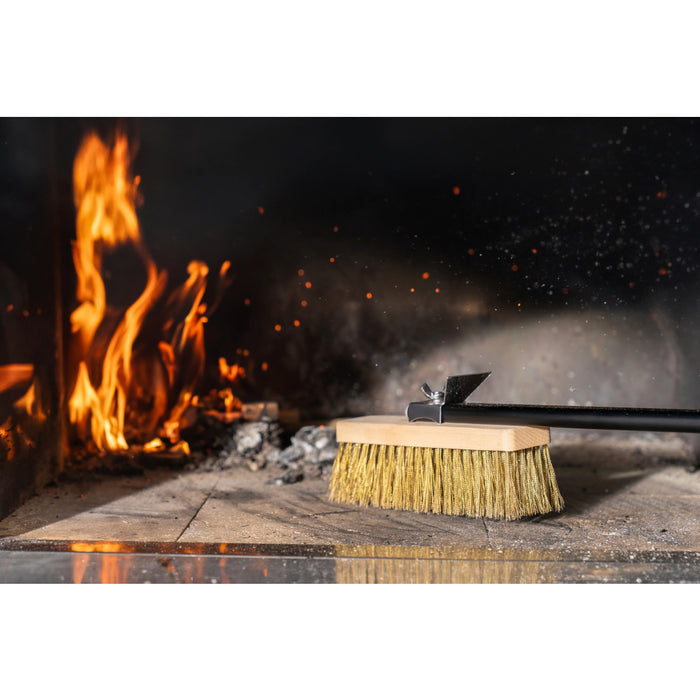 Browne 61400-59 59" Napolitani Rotating Oven Brush with Scraper