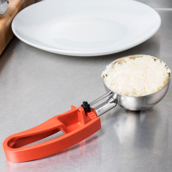 Vollrath 47388 8 Oz. Jacob's Pride #4 Orange Squeeze Disher
