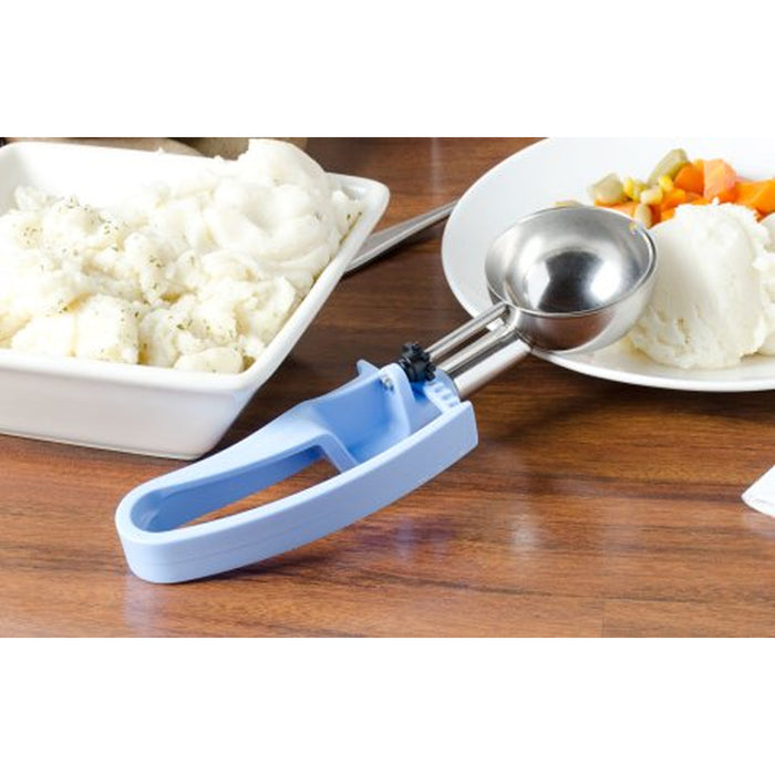 Vollrath 47394 2.4 Oz. Jacob's Pride #14 Sky Blue Squeeze Disher