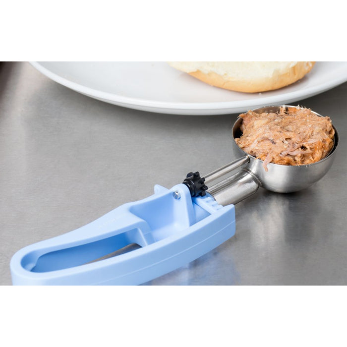 Vollrath 47394 2.4 Oz. Jacob's Pride #14 Sky Blue Squeeze Disher