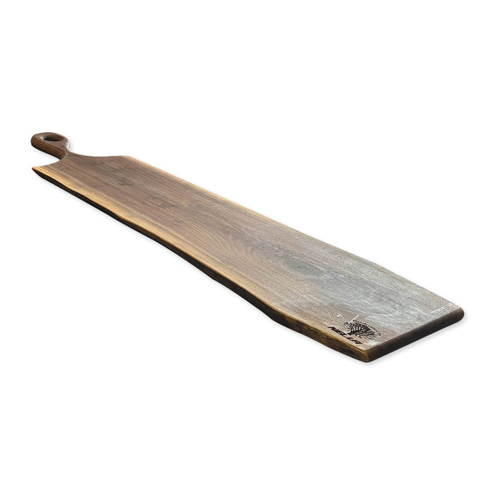 Nella 10" x 42" Large Handcrafted Walnut Charcuterie Board with Handle
