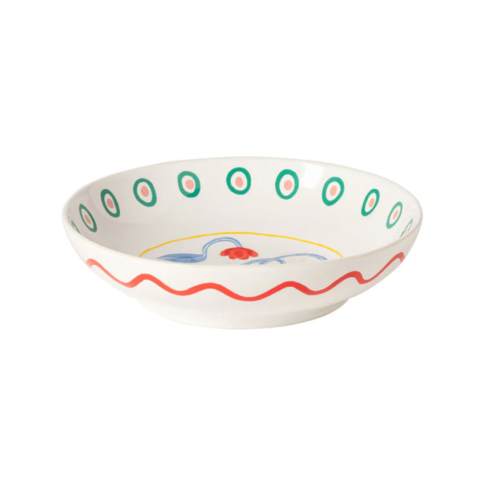 Costa Nova 9" Summer Bliss Tulip Round Stoneware Pasta Bowl - NAP231-TUL