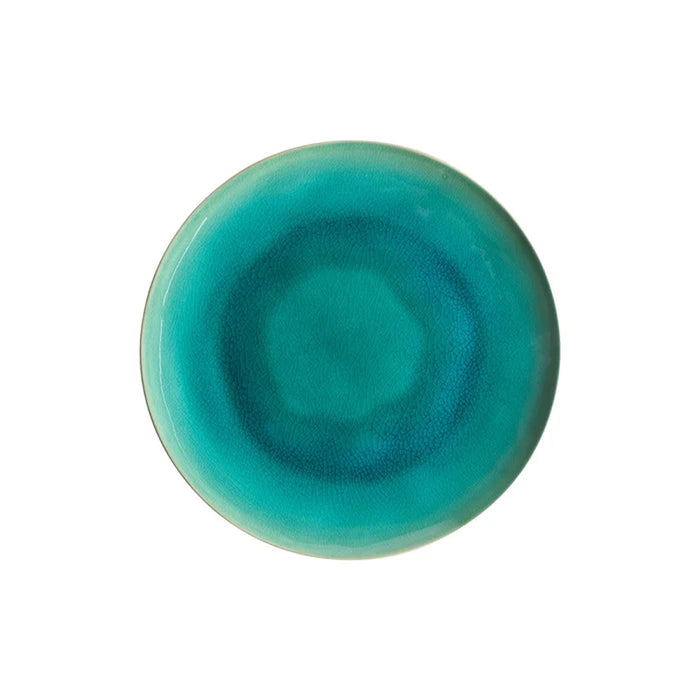 Costa Nova 10.6" Riviera Azur Round Stoneware Dinner Plate - 6/Case - NAP275-AZU