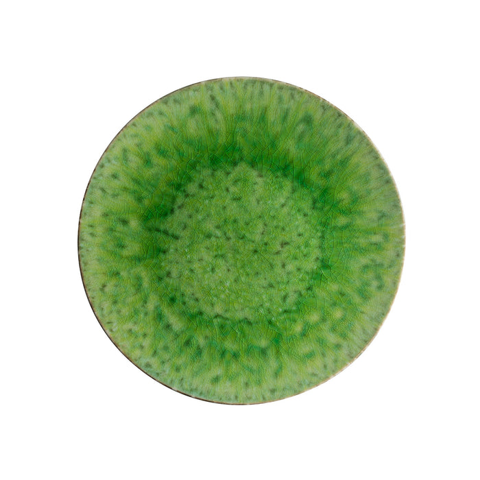 Costa Nova 12.12" Riviera Tomate Green Round Stoneware Charger Plate - 6/Case - NAP313-TMT