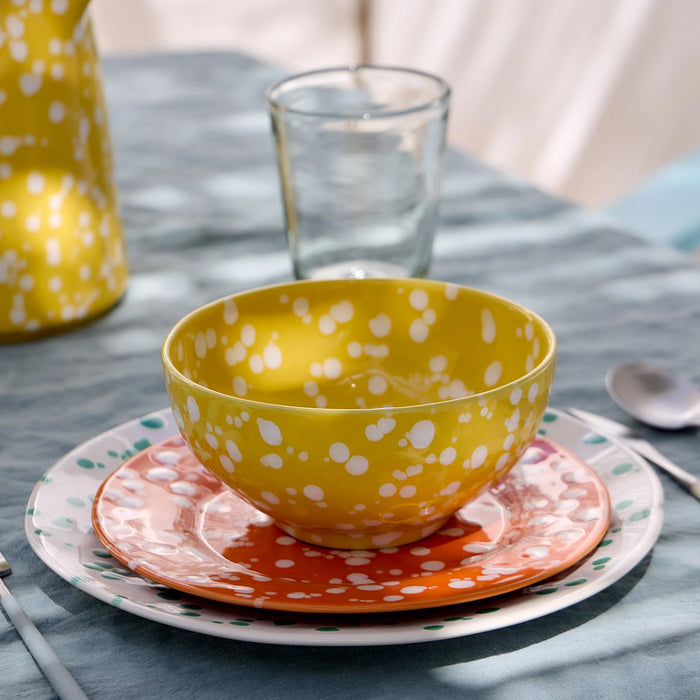 Costa Nova 6.4" Rafaela Chamomile Round Stoneware Soup/Cereal Bowl - NAS161-CHA