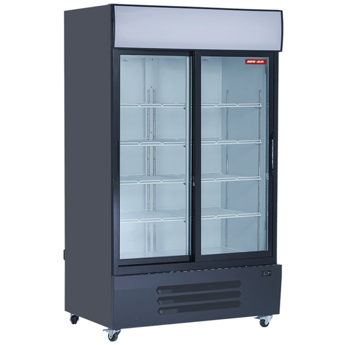New Air NGR-115-S 55" Two Sliding Glass Door Merchandiser
