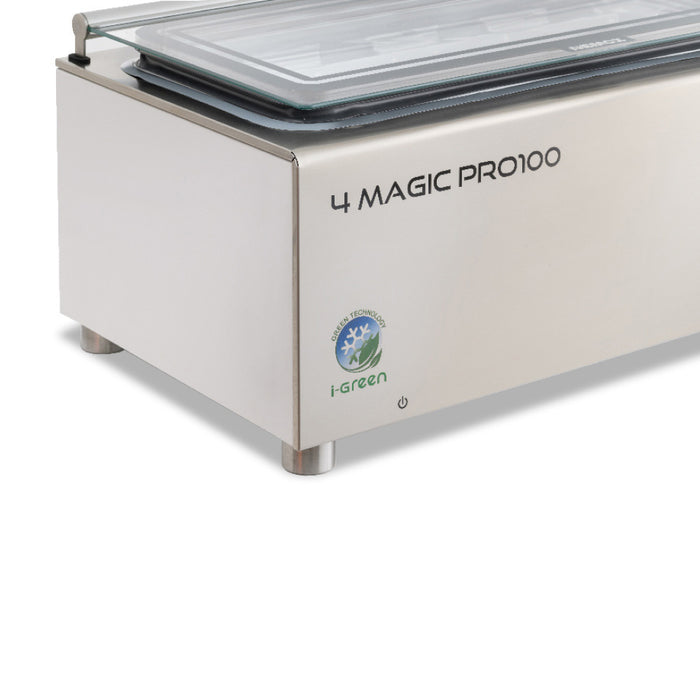 Nemox 39" 4 Magic Pro100 i-Green Countertop Ice Cream Storage Case