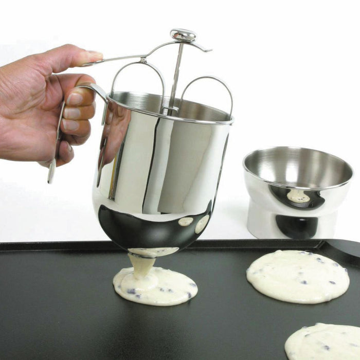 Norpro 3171 Stainless Steel Pancake Dispenser with Holder