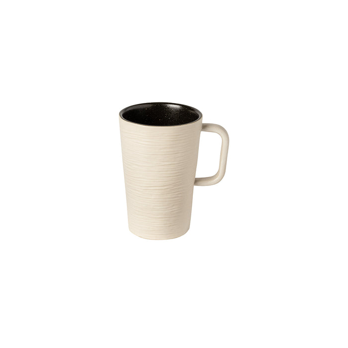 Costa Nova 9.5 Oz. Nótos Latitude Black Round Stoneware Mug - 6/Case - NRC121-LTB