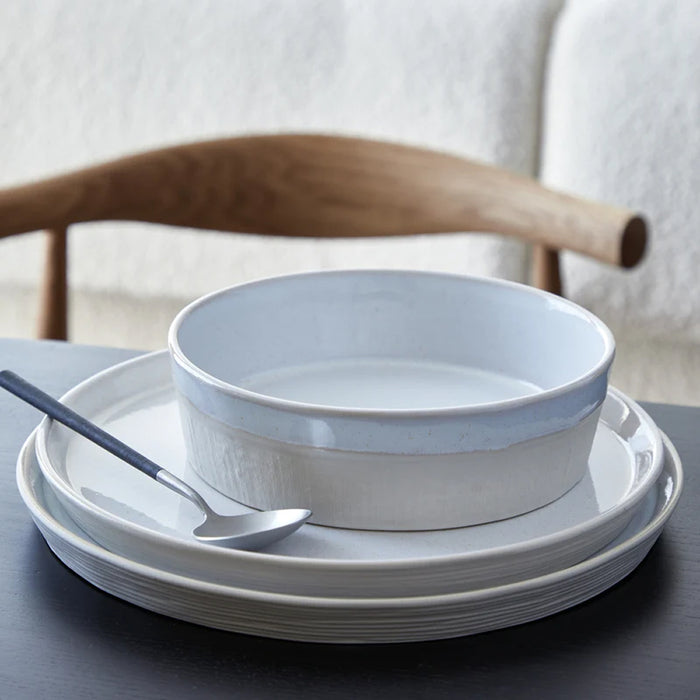 Costa Nova 10.87" Nótos Dune Path Round Stoneware Dinner Plate - 6/Case - NRP281-DNP