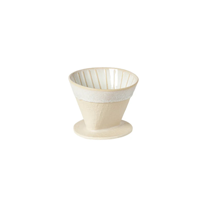 Costa Nova 10.87 Oz. Nótos Dune Path Stoneware Pour Over Coffee Dripper - NSD121-DNP