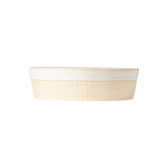 Costa Nova 32 Oz. Nótos Dune Path Round Stoneware Low Salad Bowl - NSS201-DNP