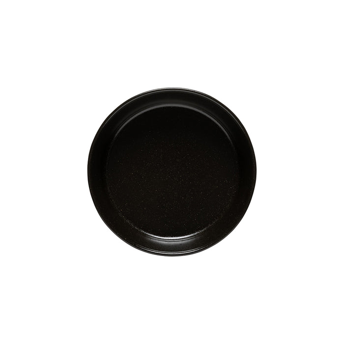 Costa Nova 32 Oz. Nótos Latitude Black Round Stoneware Low Bowl - NSS201-LTB