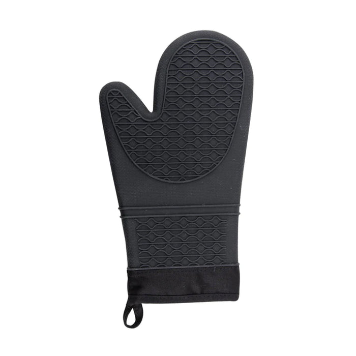Cool Touch 13" Black Silicone Oven Mitt - CT-K-13B
