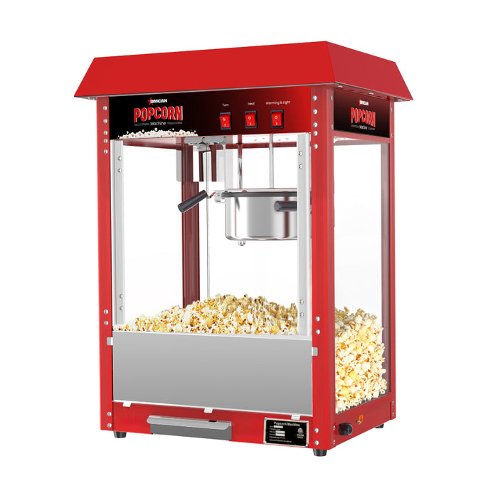 Nella 8 Oz. Kettle Red Commercial Popcorn Machine - 40385