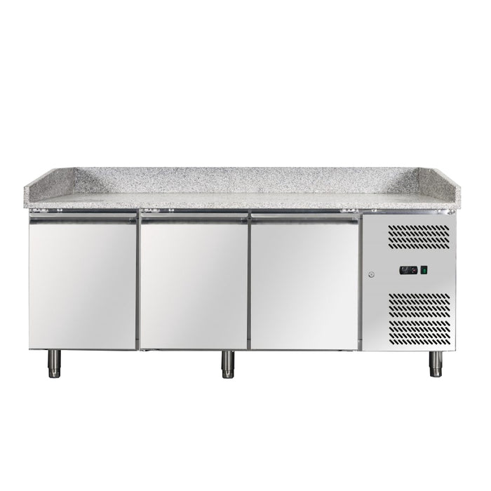 Nella 80" Granite Top Refrigerated Pizza Prep Table - 41145