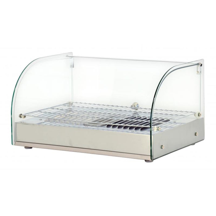 Nella 22" Countertop Curved Glass Food Display Warmer - 0.88 Cu. Ft. - 41868