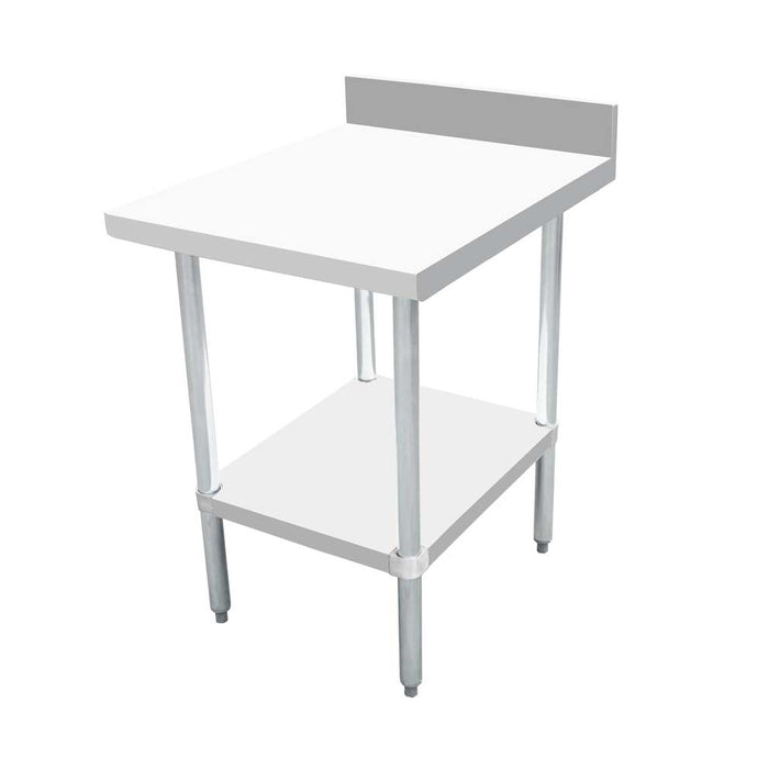 Nella 30" x 24" Equipment Filler Table with 4″ Backsplash - 46516