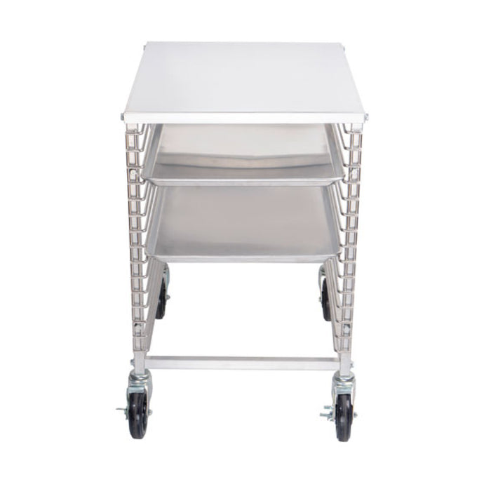 Nella 15-Tier Aluminum End-Load Bun Pan Rack with Solid Flat Top - 46800