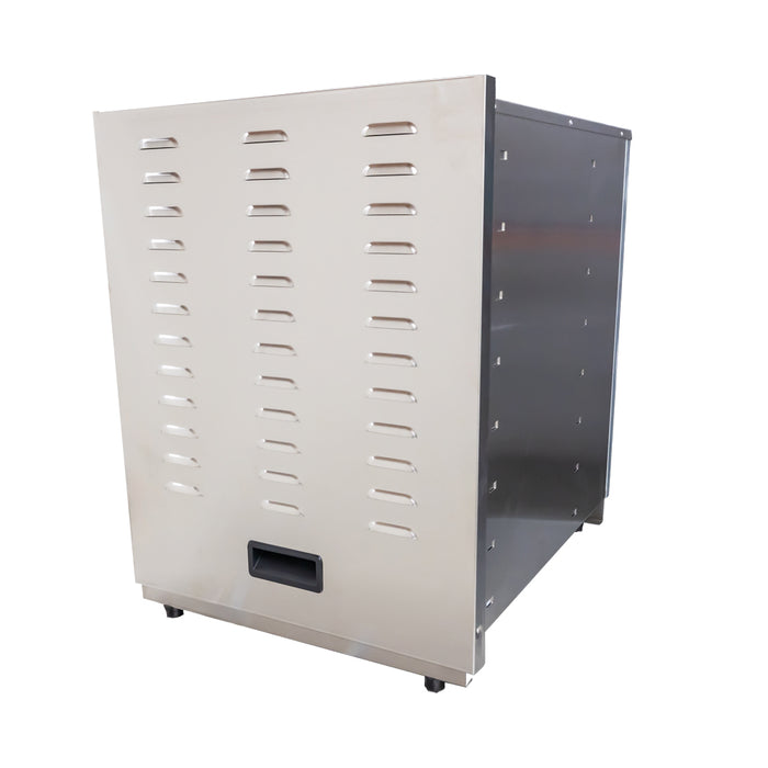 Nella 17" 16-Tray Stainless Steel Food Dehydrator with Thermostat Control - 120V, 1000W - 47042