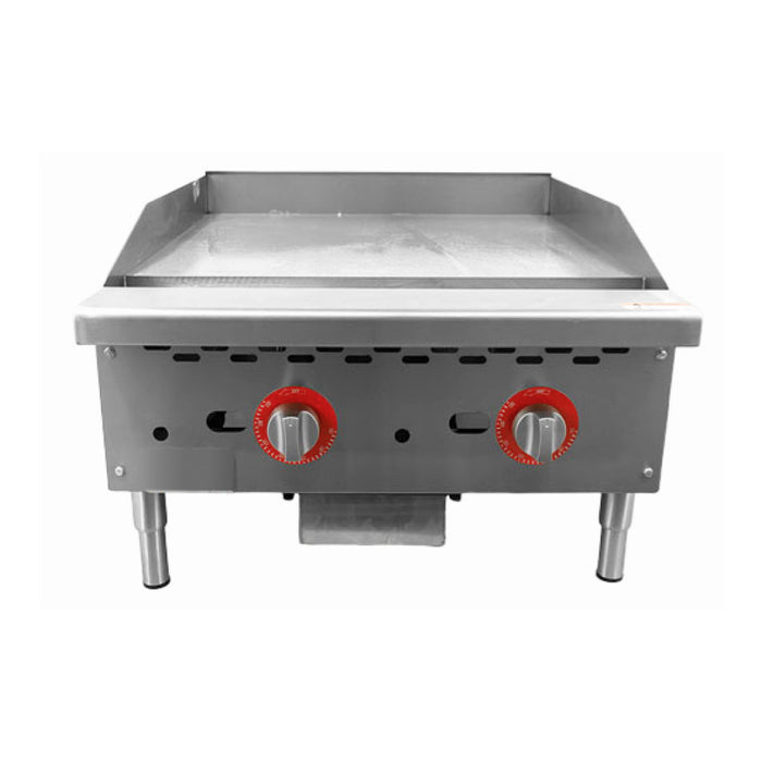 Nella 24" Countertop Natural Gas Griddle with Thermostatic Control - 56,000BTU - 47371