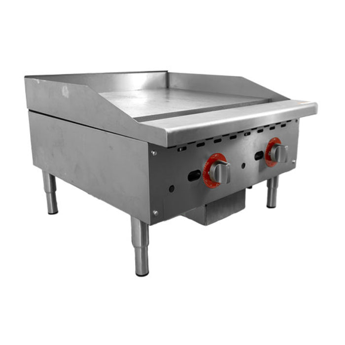 Nella 24" Countertop Natural Gas Griddle with Thermostatic Control - 56,000BTU - 47371