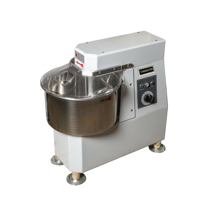 Trento 22 Qt. Spiral Floor Mixer with Fixed Bowl and Timer - 120V, 1 Phase