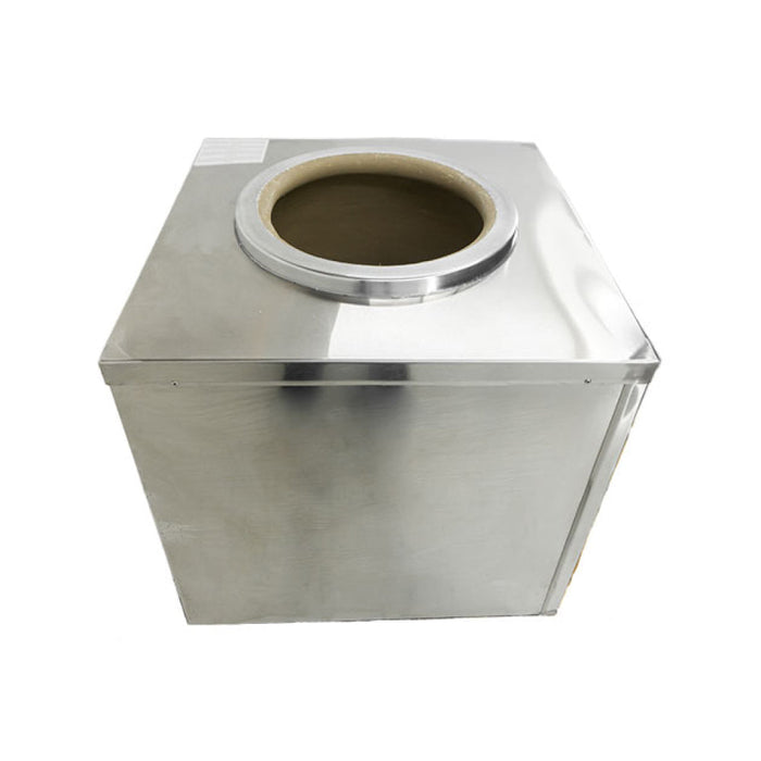 Nella 28" x 30" Stainless Steel Tandoor Clay Oven - Charcoal - 47439