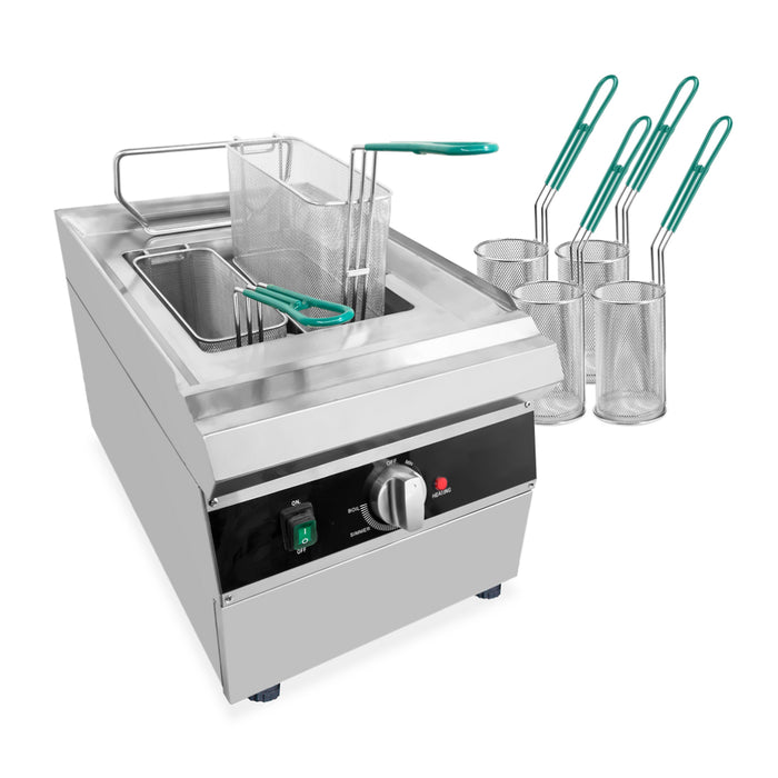 Nella 9L Countertop Single Tank Electric Pasta Cooker - 47503 - 240V, 1Ph